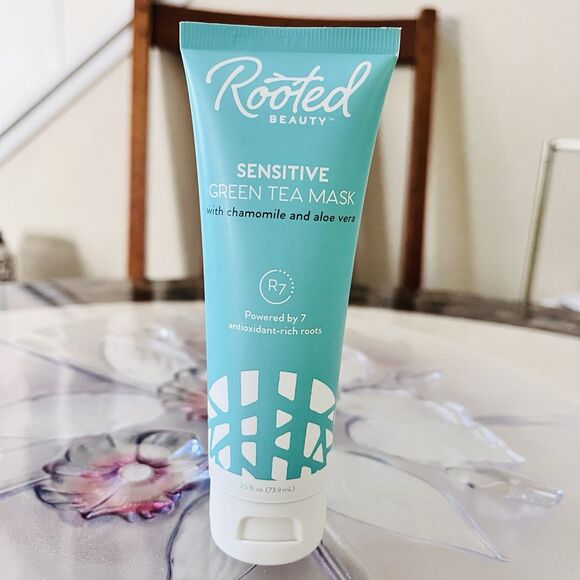 New Rooted Beauty Sensitive Green Tea Mask w/Charmomile and Aloe Vera 25oz USA - Picture 5 of 7
